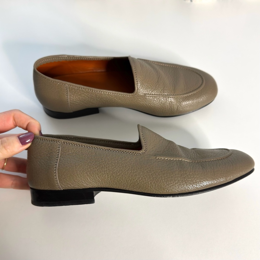 THE ROW Pebbled Leather Loafers - Picture 2 of 6